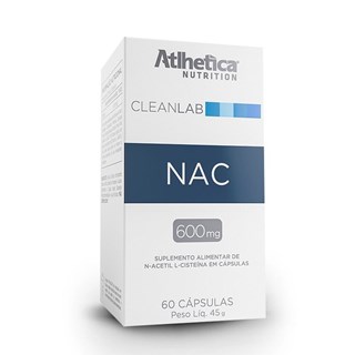 Atlhetica Cleanlab Nac N-Acetyl-L-Cysteine 600mg 60Caps