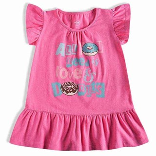 Bata Tip Top Toddler Manga Curta Infantil Estampa All You Need Is Love And Donuts