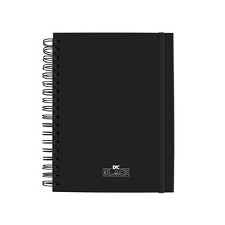 Caderno Dac Smart Universitário Capa Dura 01x1 All Black 80Fls