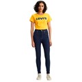 Calça Jeans Levis Feminina Mile High Super Super Skinny Com Elastano Jeans Escuro