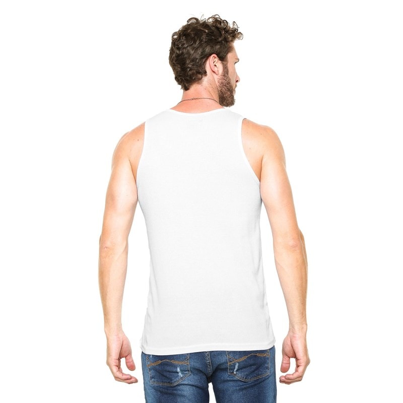 camiseta canelada masculina hering