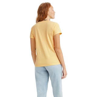Camiseta Levis The Perfect Tee Feminina Amarela