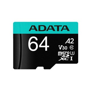 Cartão De Memória Adata A2 64GB Premier Pro 4K MicroSDXC CL10 UHS-I U3