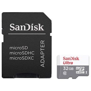 Cartão Micro SD Sandisk 32GB + Adaptador Classe 10