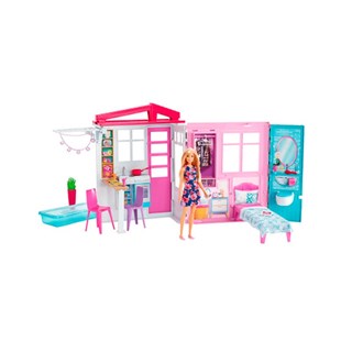 Casa Glam da Barbie Mattel Com Boneca