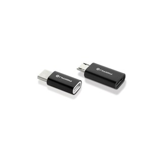 Kit de Adaptadores NWAY para cabos USB composto de uma unidade Tipo-C para micro-B e uma unidade de micro-B para Tipo-C