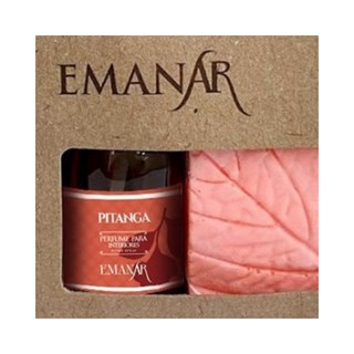 Kit Felicidade Emanar Perfume Para Ambientes Pitanga 35ml + Sabonete em Barra Pitanga 80g
