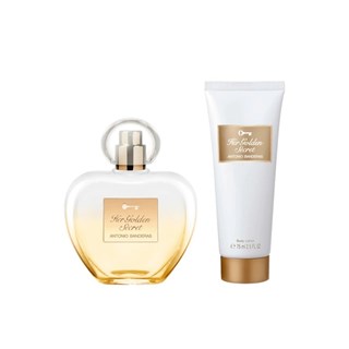 Kit Perfume Antonio Banderas Her Golden Secret Feminino Edt 80ml + Loção Hidratante 75ml