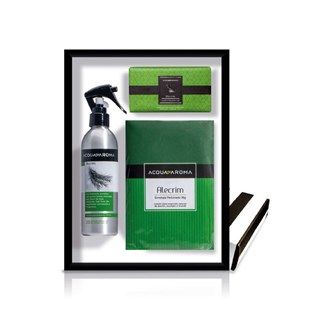 Kit Perfume Para Ambiente 200ml + Envelope Perfumado 36g + Sabonete Em Barra 120g Alecrim