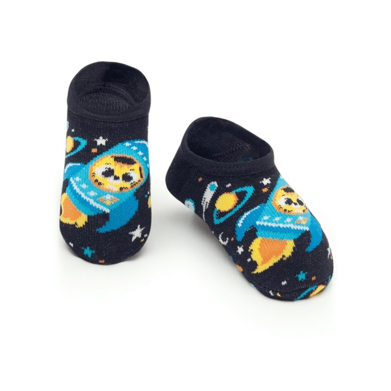 Meia Sapatinho Baby Foguete Preto Puket - Shopping da Bahia
