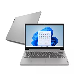 Notebook Lenovo Ultrafino IdeaPad 3i Intel Core i3-10110U 4GB SSD 256GB Windows 11 15.6" Prata 82BS000JBR