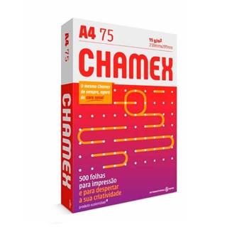 Papel Chamex A4 75g/m² 210 x 297mm Office Branco 500Fls