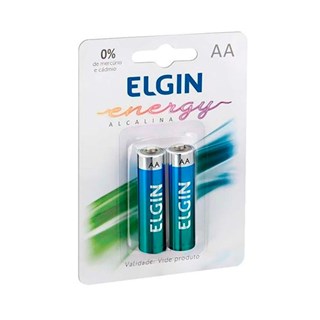 Pilha Alcalina Elgin Elgin AA Pequena c/2 Un