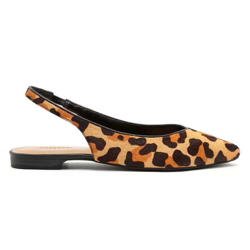 Sapatilha Anacapri Slingback Animal 